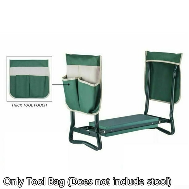Folding Garden Kneeler Seat Bench Stool Kneeling Bag Tool Pouch Multiple-pocket